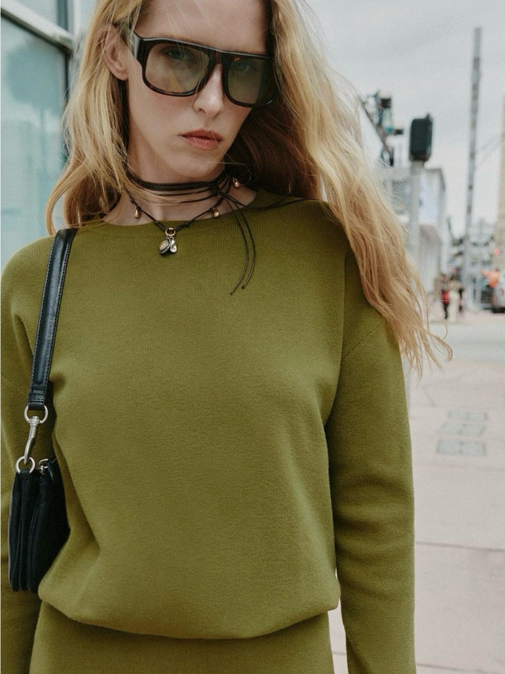 ZARA | Moss Green Knit Sweater
